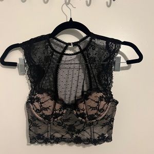 Victoria’s Secret Lace Cropped Corset Top